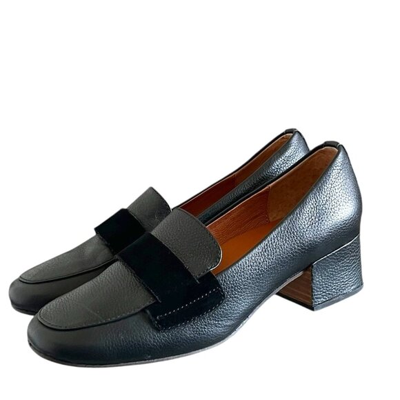 Gentle Souls by Kenneth Cole NEW Ella Leather Loafer In Black Size 7.5 - Picture 1 of 11